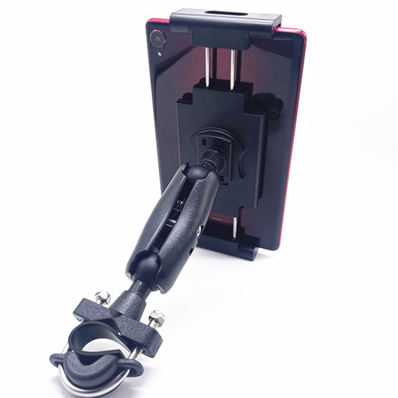 Ram Tablet Accessories - Motosiklet gidonu telefon tutucusu/tablet tutucusu, çift