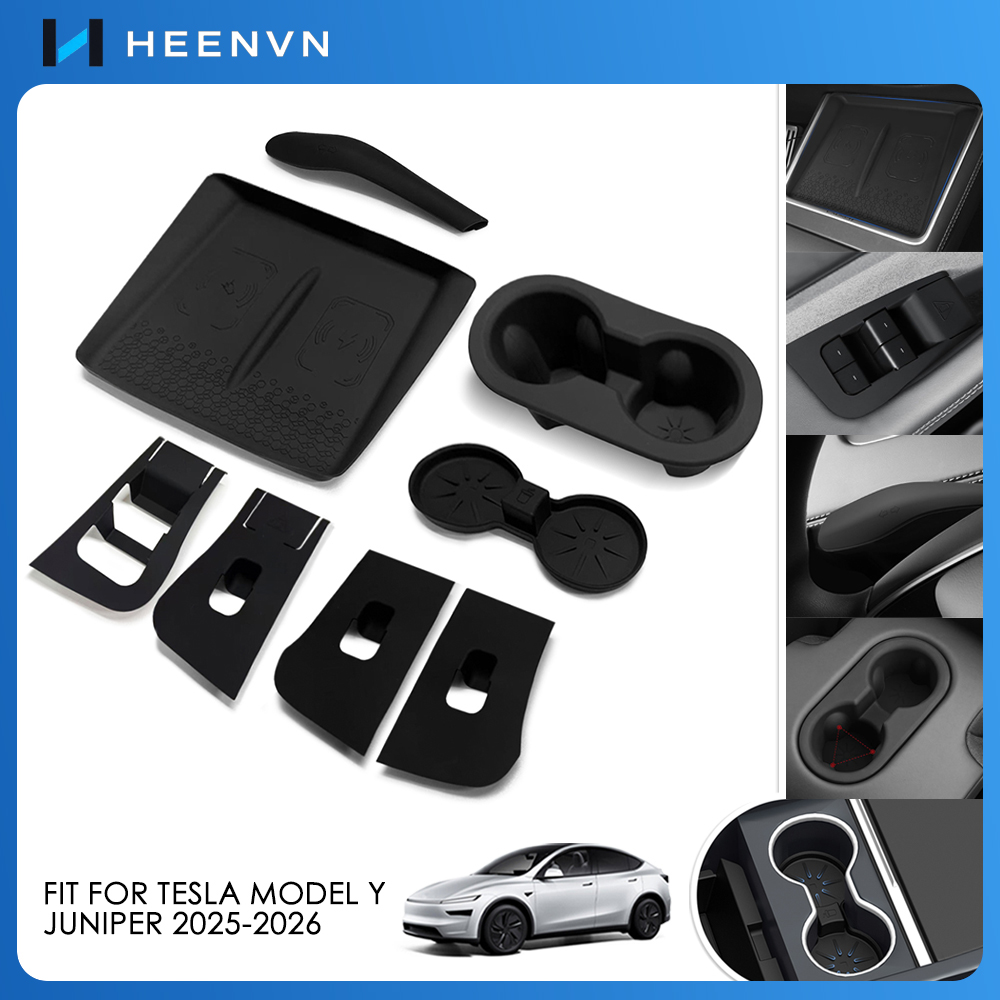 Wireless Charging Pad - Heenvn 8 Parça Araba Kablosuz Şarj