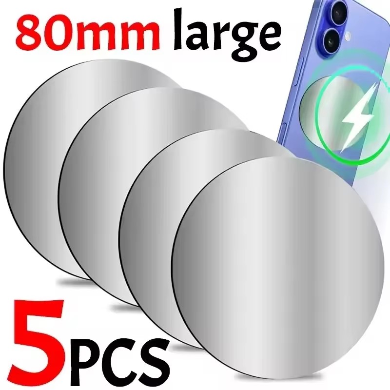 Tablet Car Accessories - 1-5 adet 8CM manyetik Metal plaka