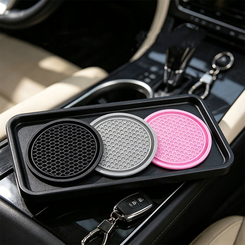 Tablet Car Accessories - 2/4 Adet Araç Bardaklığı Kaymaz Araç