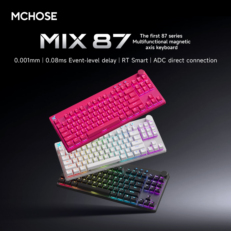Tablet Accessories Gifts - MCHOSE MIX87 Manyetik Anahtar Mekanik Klavyeler