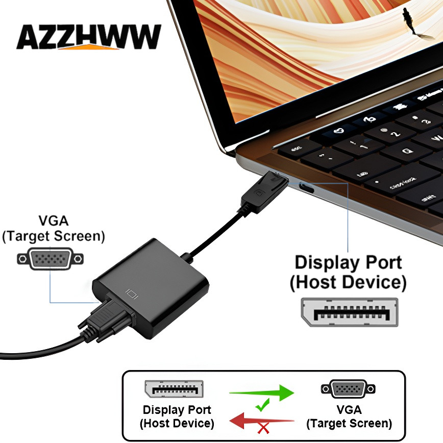 Tablet Lap Desk - DisplayPort - VGA Dönüştürücü HD 1080p