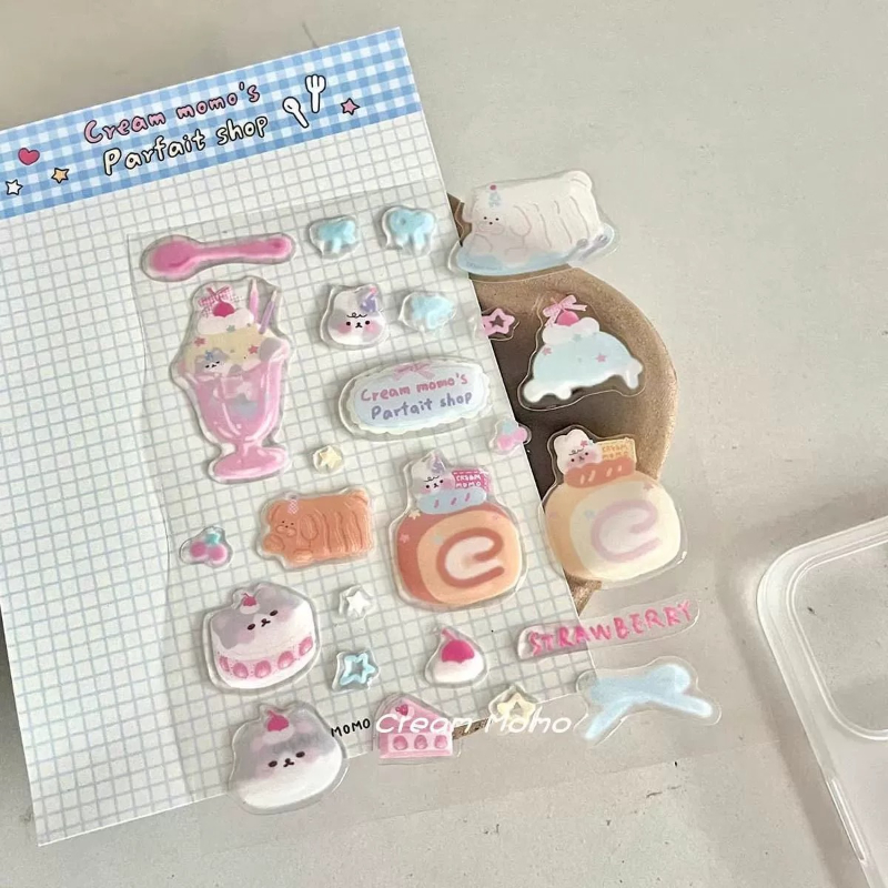 Boox Tablet Accessories - Sevimli Karikatür Tatlı Kedi Jöle Rölyef