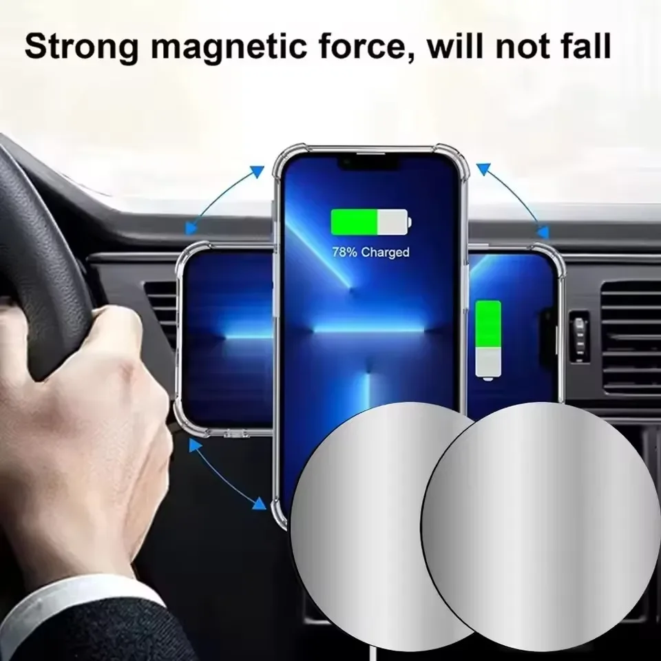 1-5 adet 8CM manyetik Metal pl - Tablet Car Accessories incelemesi ve fiyatı