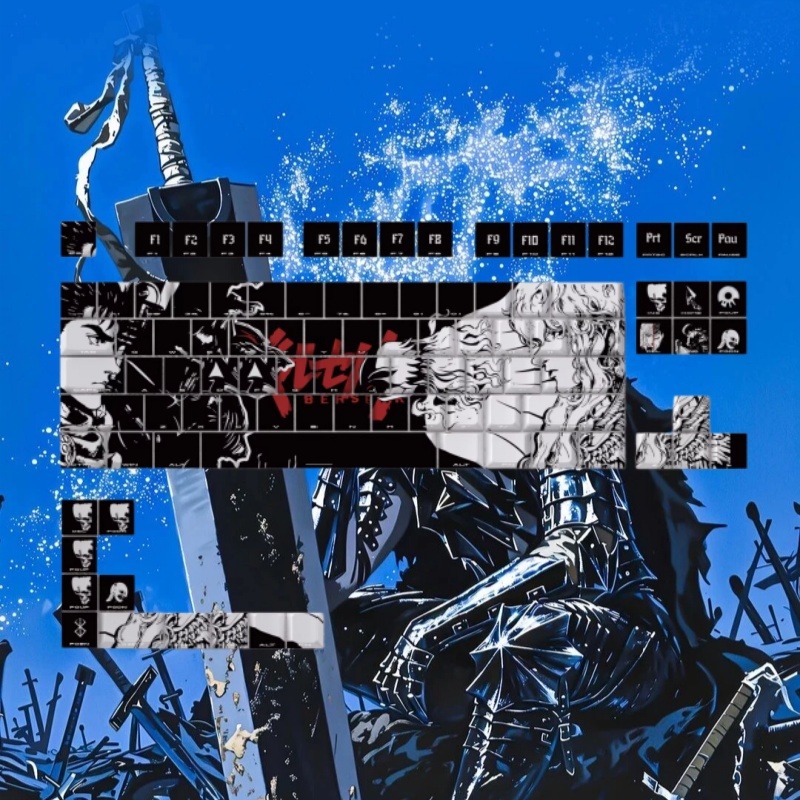 BERSERK Tema Anime Klavye Tuş  - Tablet Accessories Gifts incelemesi ve fiyatı