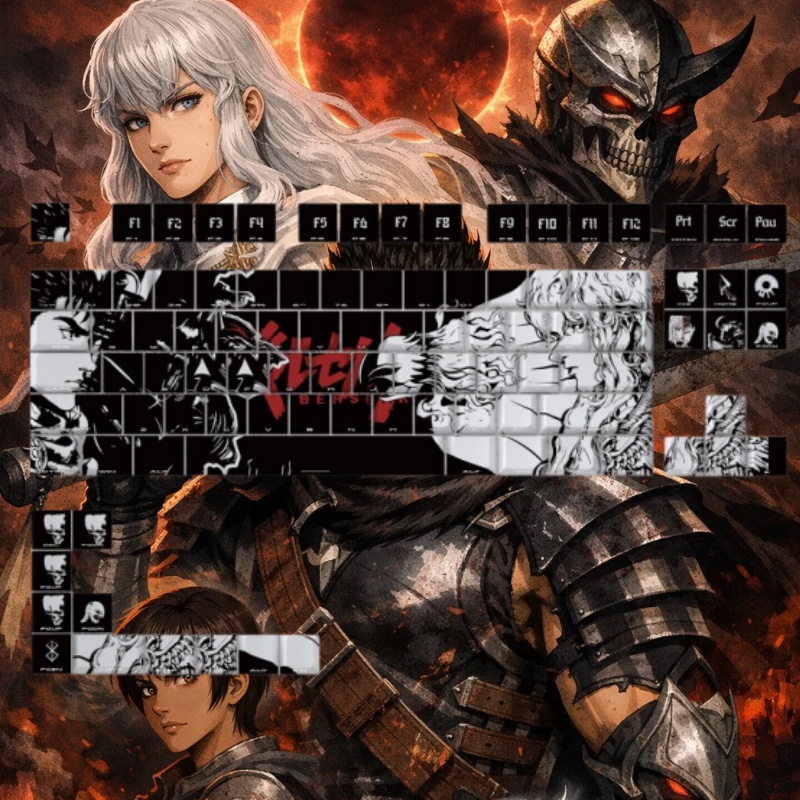 BERSERK Tema Anime Klavye Tuş  - Tablet Accessories Gifts incelemesi ve fiyatı