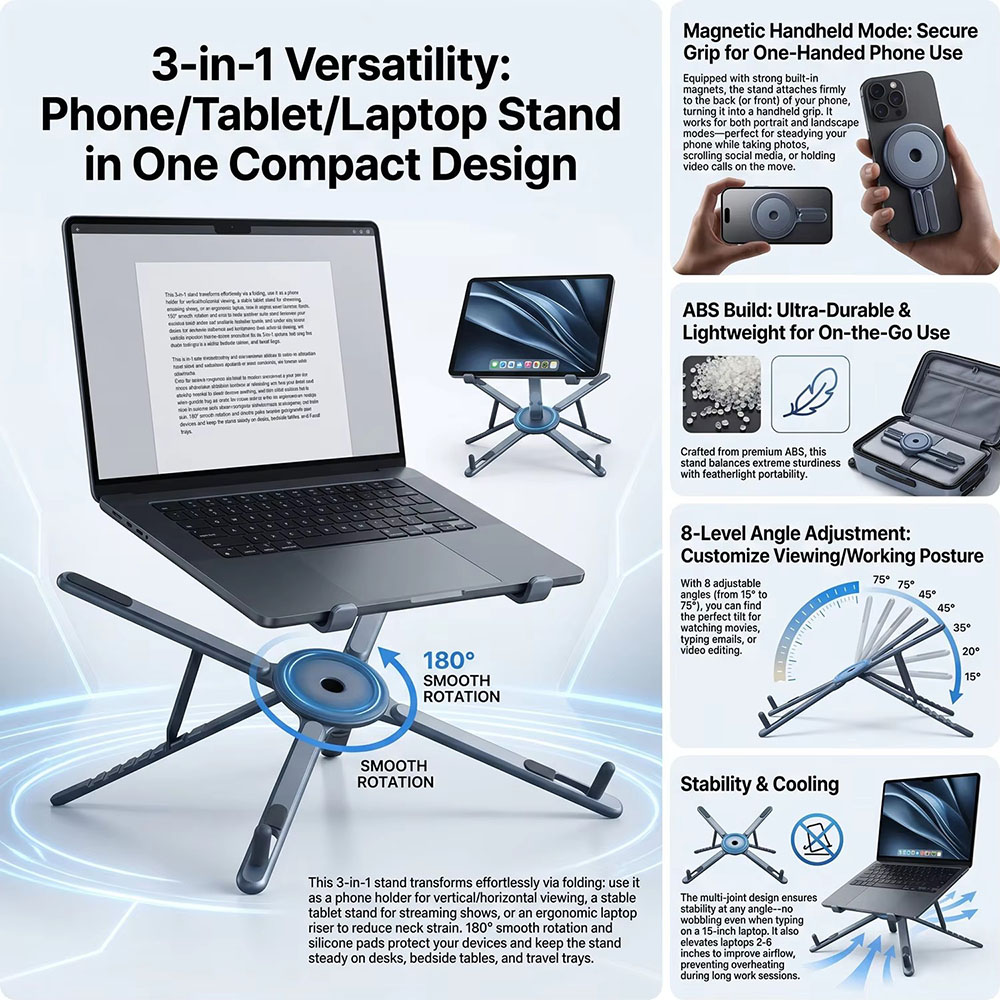 Taşınabilir Manyetik Telefon T - Tablet Ipad Accessories incelemesi ve fiyatı