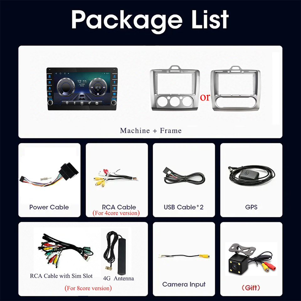 8G + 128G Android 14 Ford Focu - Tablet Danish Mobile & Accessories incelemesi ve fiyatı