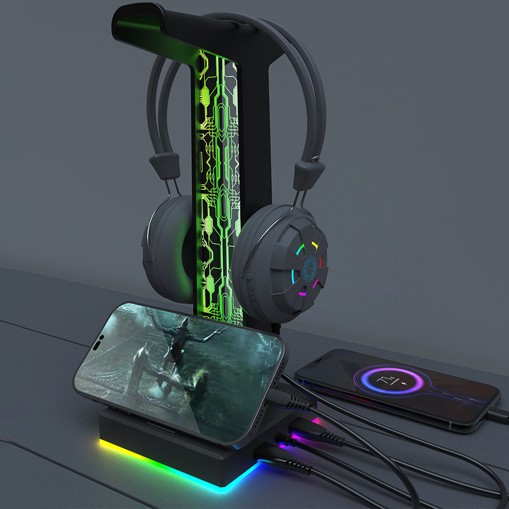 RGB oyun kulaklık standı çift  - Tablet Accessories Aesthetic incelemesi ve fiyatı